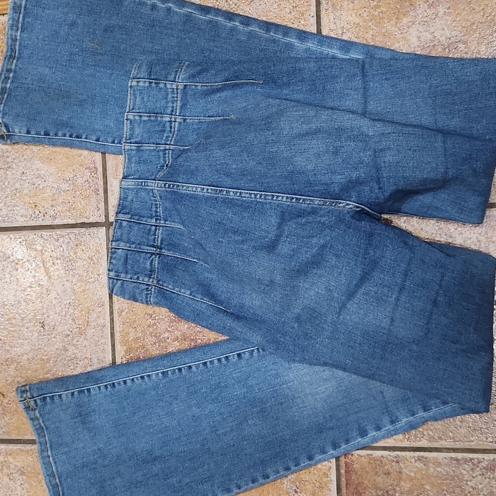 We The Free High Rise Blue Flare Jeans Womems Size 27 - Picture 5 of 6